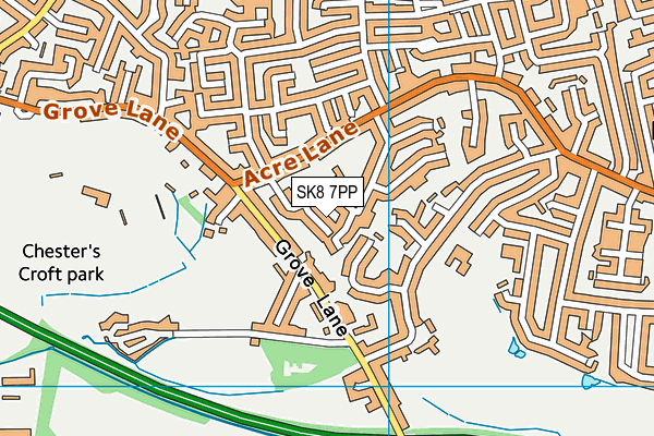 SK8 7PP map - OS VectorMap District (Ordnance Survey)