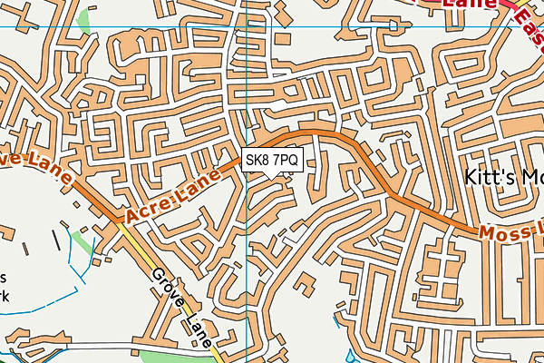 SK8 7PQ map - OS VectorMap District (Ordnance Survey)