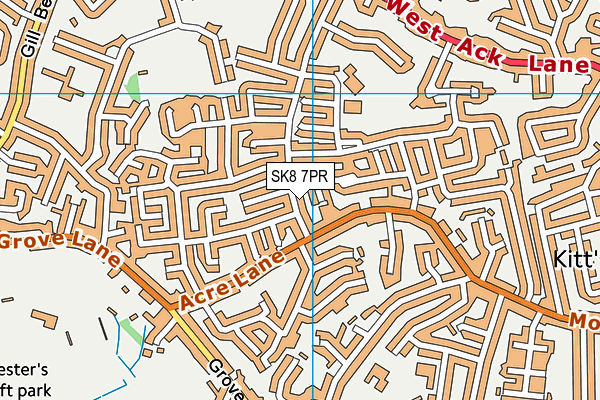 SK8 7PR map - OS VectorMap District (Ordnance Survey)