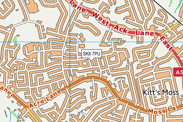 SK8 7PU map - OS VectorMap District (Ordnance Survey)