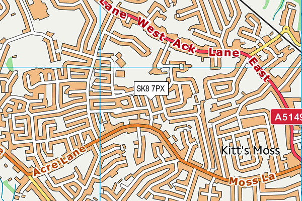 SK8 7PX map - OS VectorMap District (Ordnance Survey)