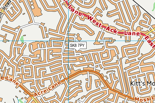 SK8 7PY map - OS VectorMap District (Ordnance Survey)