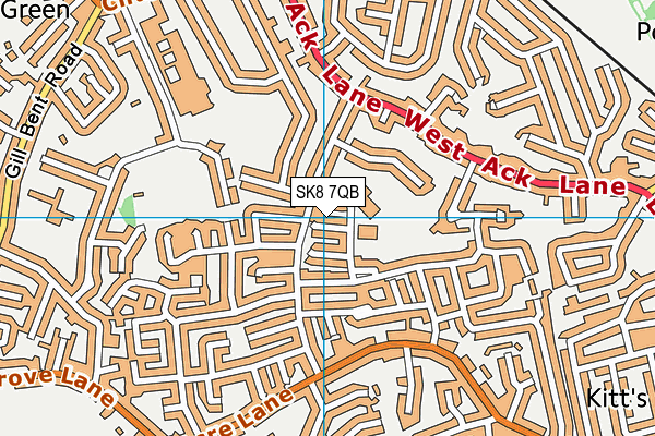 SK8 7QB map - OS VectorMap District (Ordnance Survey)