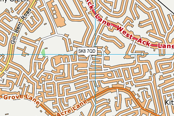 SK8 7QD map - OS VectorMap District (Ordnance Survey)
