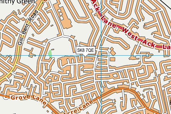 SK8 7QE map - OS VectorMap District (Ordnance Survey)
