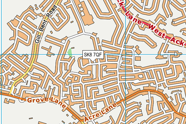 SK8 7QF map - OS VectorMap District (Ordnance Survey)