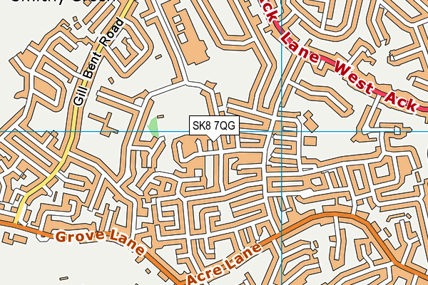 SK8 7QG map - OS VectorMap District (Ordnance Survey)