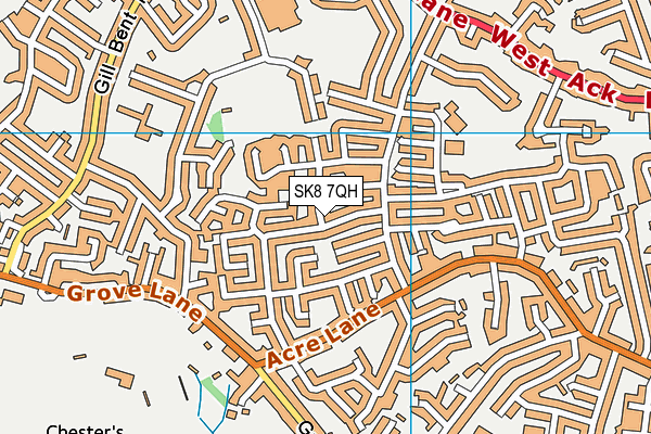 SK8 7QH map - OS VectorMap District (Ordnance Survey)