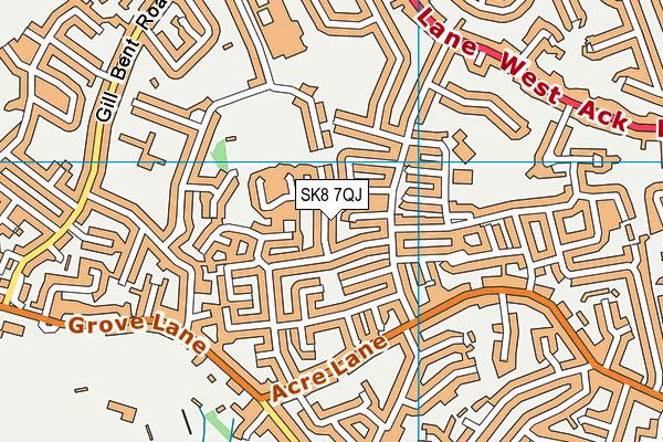 SK8 7QJ map - OS VectorMap District (Ordnance Survey)