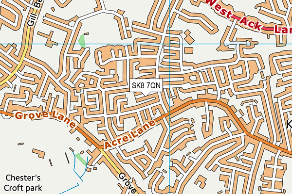 SK8 7QN map - OS VectorMap District (Ordnance Survey)