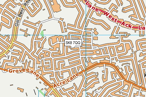 SK8 7QQ map - OS VectorMap District (Ordnance Survey)