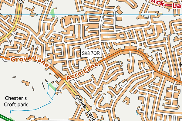 SK8 7QR map - OS VectorMap District (Ordnance Survey)