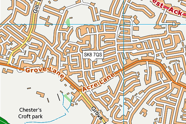SK8 7QS map - OS VectorMap District (Ordnance Survey)