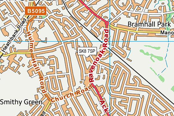 SK8 7SP map - OS VectorMap District (Ordnance Survey)