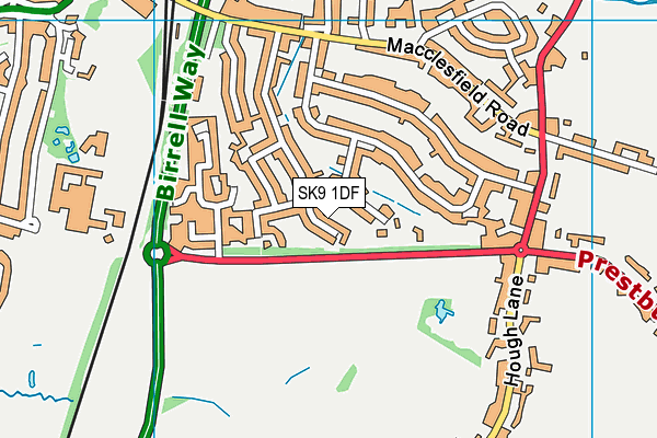SK9 1DF map - OS VectorMap District (Ordnance Survey)