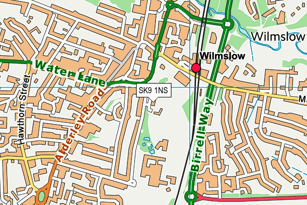 SK9 1NS map - OS VectorMap District (Ordnance Survey)