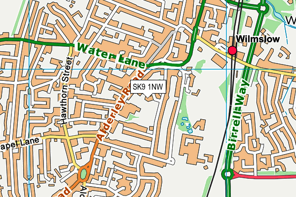 SK9 1NW map - OS VectorMap District (Ordnance Survey)