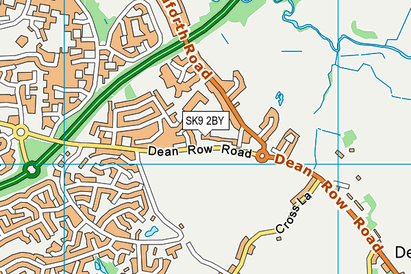 SK9 2BY map - OS VectorMap District (Ordnance Survey)