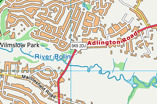 SK9 2DJ map - OS VectorMap District (Ordnance Survey)