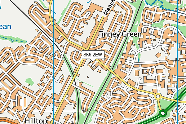 SK9 2EW map - OS VectorMap District (Ordnance Survey)