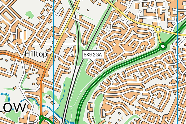 SK9 2GA map - OS VectorMap District (Ordnance Survey)