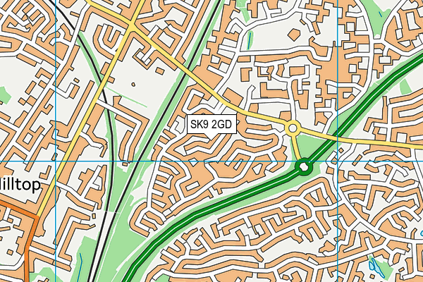 SK9 2GD map - OS VectorMap District (Ordnance Survey)