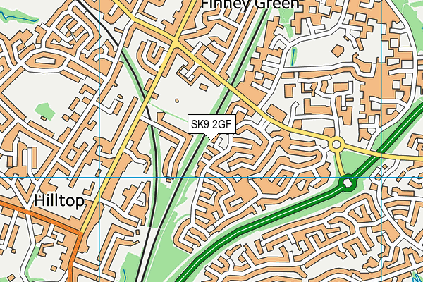 SK9 2GF map - OS VectorMap District (Ordnance Survey)