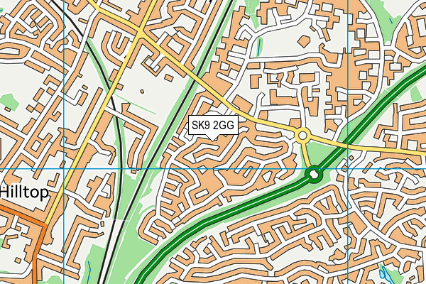 SK9 2GG map - OS VectorMap District (Ordnance Survey)