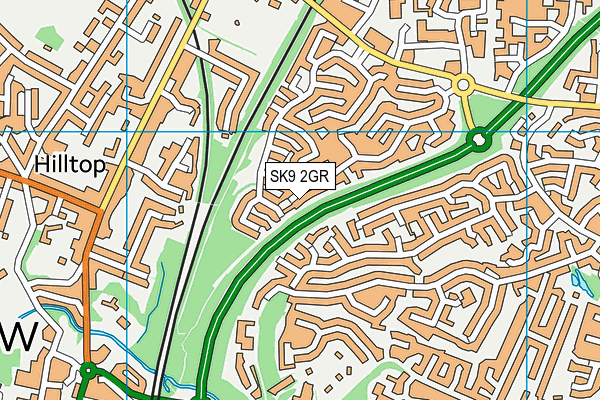 SK9 2GR map - OS VectorMap District (Ordnance Survey)