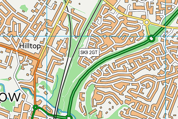 SK9 2GT map - OS VectorMap District (Ordnance Survey)