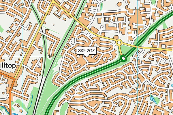 SK9 2GZ map - OS VectorMap District (Ordnance Survey)