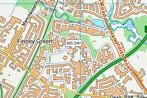 SK9 2HH map - OS VectorMap District (Ordnance Survey)