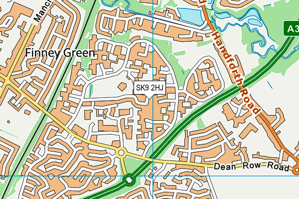 SK9 2HJ map - OS VectorMap District (Ordnance Survey)