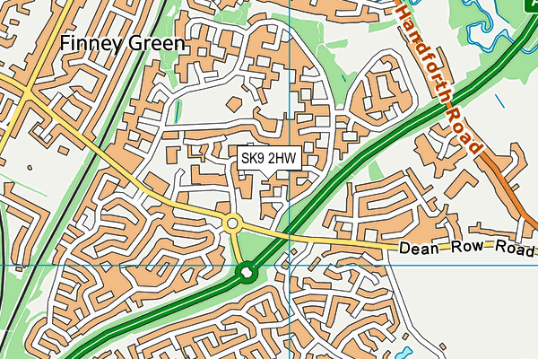 SK9 2HW map - OS VectorMap District (Ordnance Survey)