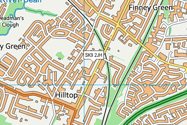 SK9 2JH map - OS VectorMap District (Ordnance Survey)