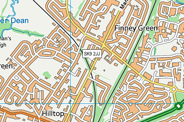SK9 2JJ map - OS VectorMap District (Ordnance Survey)