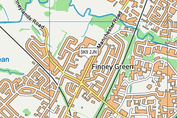 SK9 2JN map - OS VectorMap District (Ordnance Survey)