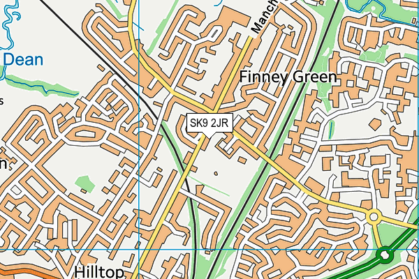 SK9 2JR map - OS VectorMap District (Ordnance Survey)