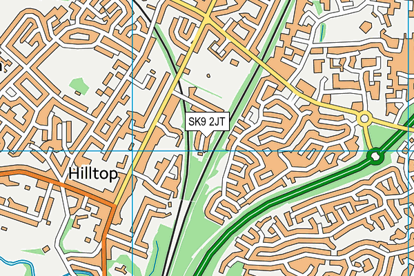 SK9 2JT map - OS VectorMap District (Ordnance Survey)
