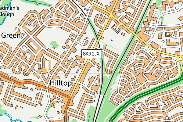 SK9 2JX map - OS VectorMap District (Ordnance Survey)