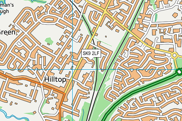 SK9 2LF map - OS VectorMap District (Ordnance Survey)