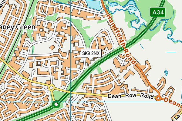 SK9 2NX map - OS VectorMap District (Ordnance Survey)