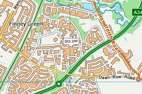 SK9 2PP map - OS VectorMap District (Ordnance Survey)
