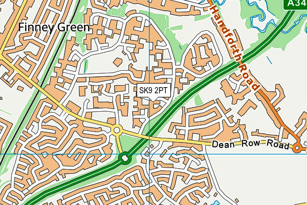 SK9 2PT map - OS VectorMap District (Ordnance Survey)