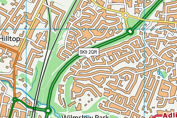 SK9 2QR map - OS VectorMap District (Ordnance Survey)