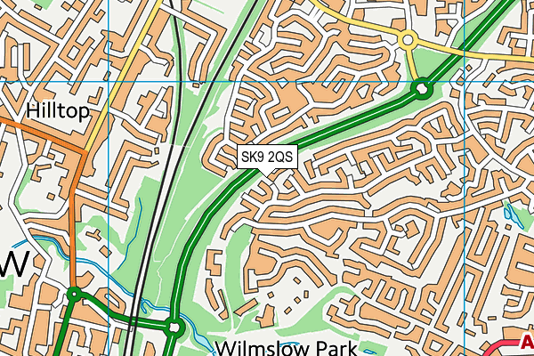 SK9 2QS map - OS VectorMap District (Ordnance Survey)