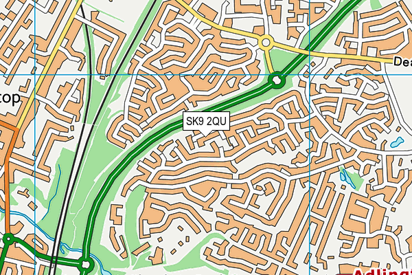 SK9 2QU map - OS VectorMap District (Ordnance Survey)