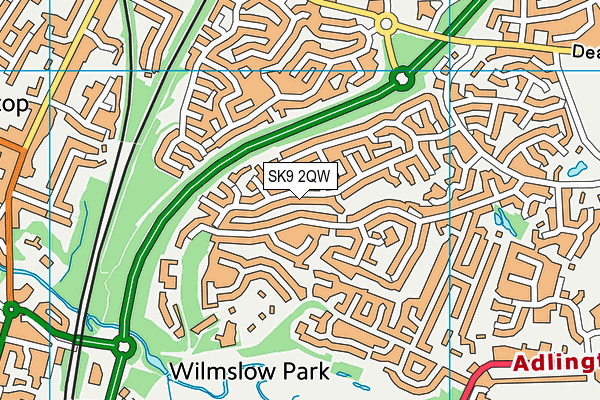 SK9 2QW map - OS VectorMap District (Ordnance Survey)