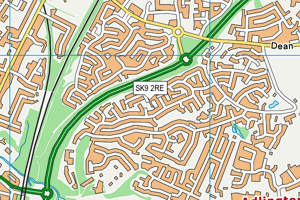 SK9 2RE map - OS VectorMap District (Ordnance Survey)
