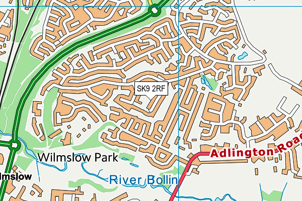 SK9 2RF map - OS VectorMap District (Ordnance Survey)